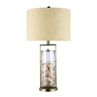 Millisle 1 light Antique Brass And Glass Sea Shell Table Lamp