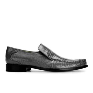 Oliver Sweeney Mens Ravioli Made in Italy Leather Slip on Shoes   Anthracite      Clothing
