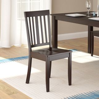 Corliving Atwood Cappuccino Stained Dining Chairs (set Of 2)