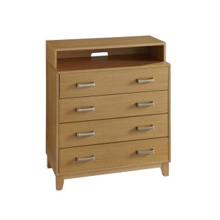 Home Styles The Rave Media Chest Blonde Size 4 drawer