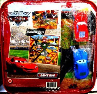 DISNEY CARS GAME RUG   Includes 2 Cars Toys & Games