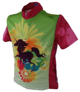 Rocky Mountain Rags Children's Unicorn Cycling Jersey  Sports & Outdoors