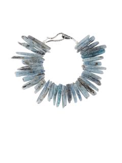 Blue Green Kyanite Bracelet by Lauren Wolf Jewelry