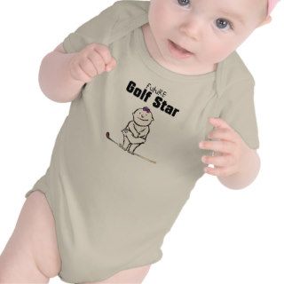 Future Golf Star Baby Girl T shirts or One Piece