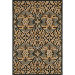 Hand tufted Edison Brown Wool Rug (23 X 39)