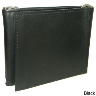 Hollywood Tag Leather Double Money Clip Wallet