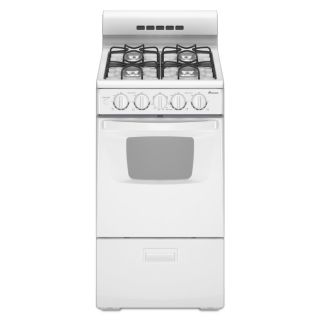Amana Freestanding 2.6 cu ft Gas Range (White) (Common 20 in; Actual 19.75 in)