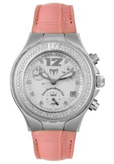 Technomarine DTMWW N  Watches,Womens TechnoDiamond Chronograph Pink Alligator, Luxury Technomarine Quartz Watches