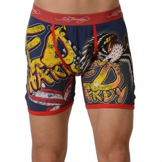 Ed Hardy Mens Red Eagle Has Landed Boxer Briefs