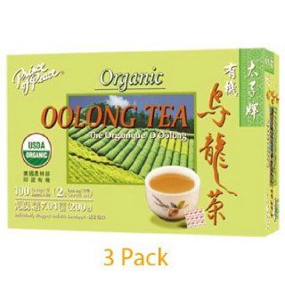 Prince of Peace Organic Oolong Tea (Wu Long Tea) with 100 Tea Bags(Pack of 3)  Black Teas  Grocery & Gourmet Food