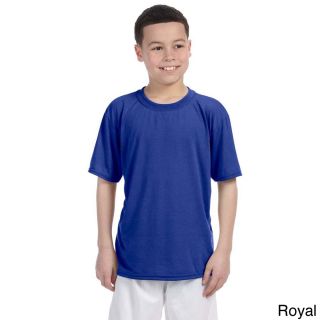 Gildan Gildan Youth Performance Jersey knit T shirt Blue Size L (14 16)