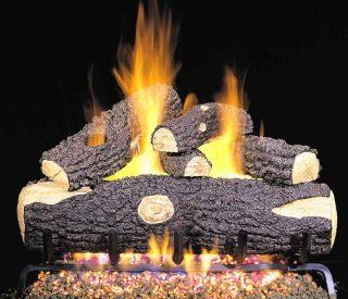 Shop "R.H. Peterson WOG4 24 17   24"" Woodland Oak Vented Gas Logs with Burner for Natural Gas Fireplaces." at the  Home Dcor Store
