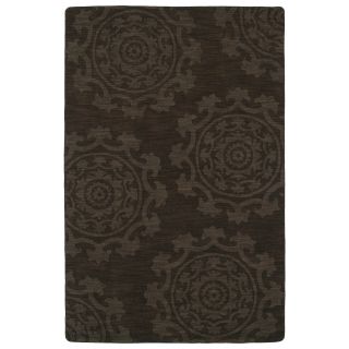 Trends Suzani Chocolate Brown Wool Rug (96 X 136)