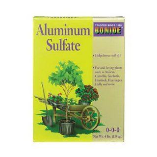 Bonide 705 Aluminum Sulfate, 4 Pound  Alum Sulfate  Patio, Lawn & Garden