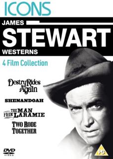 James Stewart Westerns Destry Rides Again / Shenandoah / The Man From Laramie / Two Rode Together      DVD