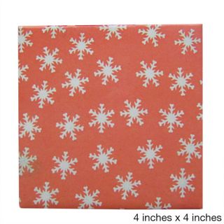 Snowflake Pattern Ceramic Wall Tiles (pack Of 20) (samples Available)