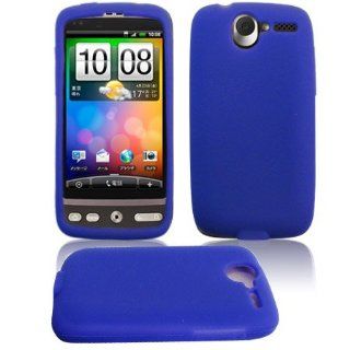 Protective Silicone Cover Skin Case Dark Blue For HTC Desire Cell Phones & Accessories