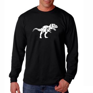 Los Angeles Pop Art Mens Tyrannosaurus Rex Black T shirt
