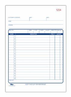 TOPS Sales Slip, Carbonless Duplicate, 5.5 x 7.87 Inches, 50 Sets/Book (46320)  Blank Purchase Order Forms 