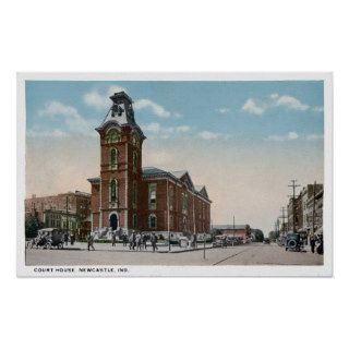 New Castle, Indiana Court House Poster