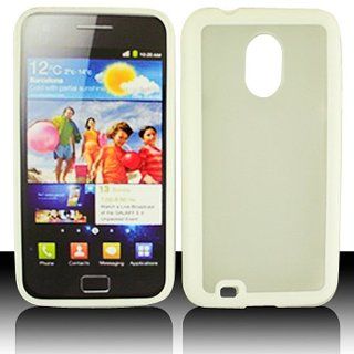 Frosted Clear White Hard Cover Case for Samsung Galaxy S2 S II Sprint Boost Virgin SPH D710 Epic Touch 4G Cell Phones & Accessories
