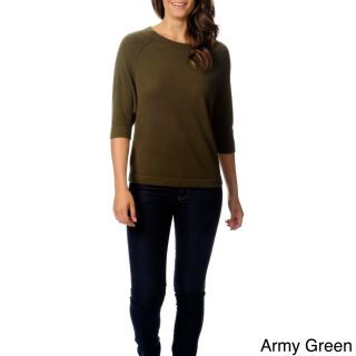 Ply Cashmere Womens Dolman Sleeve Sweater