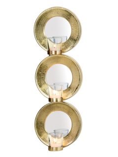 Surya 3 Cup Tealight Wall Mirror by Torre & Tagus