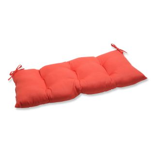 Pillow Perfect Outdoor Coral Wrought Iron Loveseat Cushion