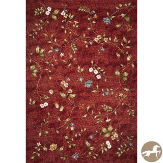 Christopher Knight Home Flatweave Floral Red Area Rug (69 X 96)