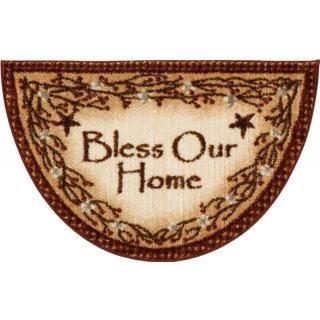 Bless Our Home Brown Accent Rug (19x31)
