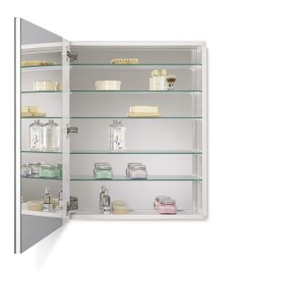 Broan Metro Deluxe Oversize 20 in x 25 in Frameless Metal Surface Mount and Recessed Medicine Cabinet