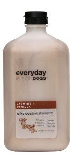 Everyday Isle of Dogs Silky Coating Dog Shampoo for Yorkies, Beagles and Spaniels (16.9 oz/Jasmine and Vanilla)  Pet Shampoos 