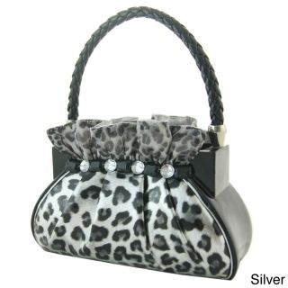 Jacki Design Metallic Leopard Handbag Brush Holder