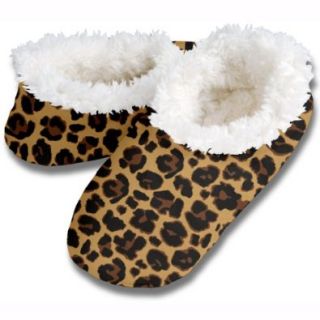 Snoozies Leopard Footie (Small / 5 6, Brown) Shoes