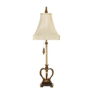 Dimond Lighting 1 light Pull chain Table Lamp In Gold Leaf Finish