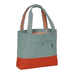 Everest Stylish Tablet Tote Bag Jade/rust Orange