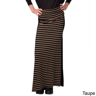 Journee Collection Juniors Banded Striped Maxi Skirt