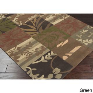 Hand tufted Floral Transitional Area Rug (36 X 56)