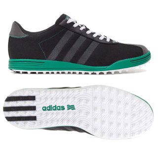 Adidas Mens Adicross Ii Mesh Black/ Grey/ Green Golf Shoes