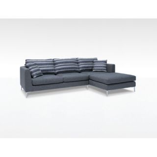 Focus One Home James 72 Sectional IS 904/02  Color Twist Storm