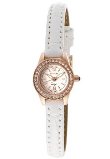 Invicta 14691  Watches,Womens Angel White Crystals White Dial White Genuine Leather, Casual Invicta Quartz Watches