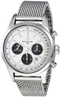 Breitling Men's AB015212/G724SS Transocean 01 Silver Dial Watch Breitling Watches