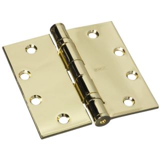 Stanley National Hardware 4 1/2 in Polished Brass Entry Door Hinge