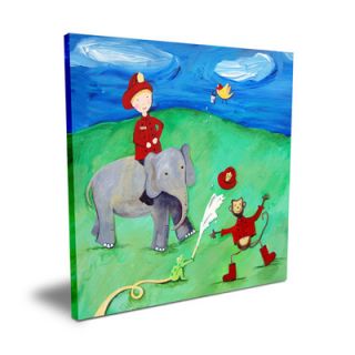 CiCi Art Factory Wit & Whimsy Animal Fire Squad Canvas Art WW38