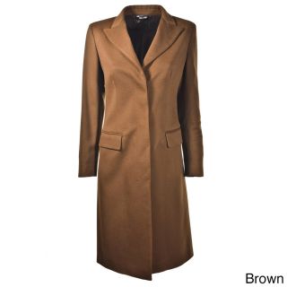 Hathaway Hathaway Womens Italian made Cashmere Coat Brown Size S (4  6)