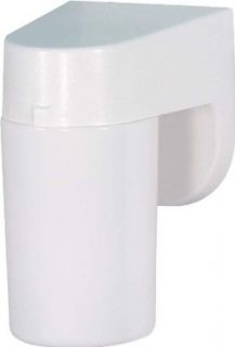 Nuvo SF77/727 Energy Efficient Lexan Cylinder Porch Wall Fixture, White   Wall Porch Lights  