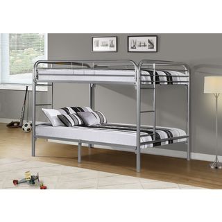 Monarch Silver Metal Full/ Full Bunk Bed Silver Size Full