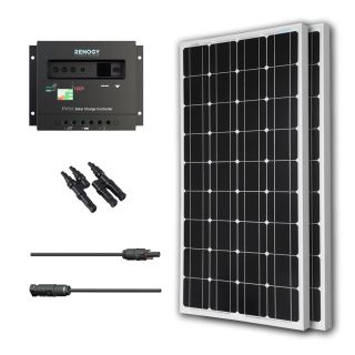 Solar Panel Bundle 200w With 2 100w Mono Solar Panels/ 30a Chg Cont/ Mc4 Br Conn/ Mc4 Adapter Kit