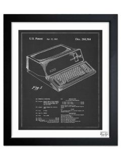 First Apple Personal Computer, 1983 Framed Art Print by Oliver Gal