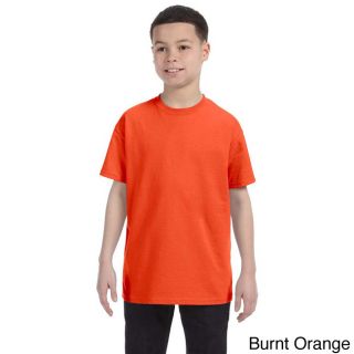 Jerzees Youth 50/50 Heavyweight Blend T shirt Orange Size L (14 16)